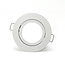 PURPL LED GU10 spot inbouw armatuur - Zink - Ø83mm - Wit - Kantelbaar IP20 Rond