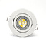 PURPL LED GU10 spot inbouw armatuur - Zink - Ø83mm - Wit - Kantelbaar IP20 Rond