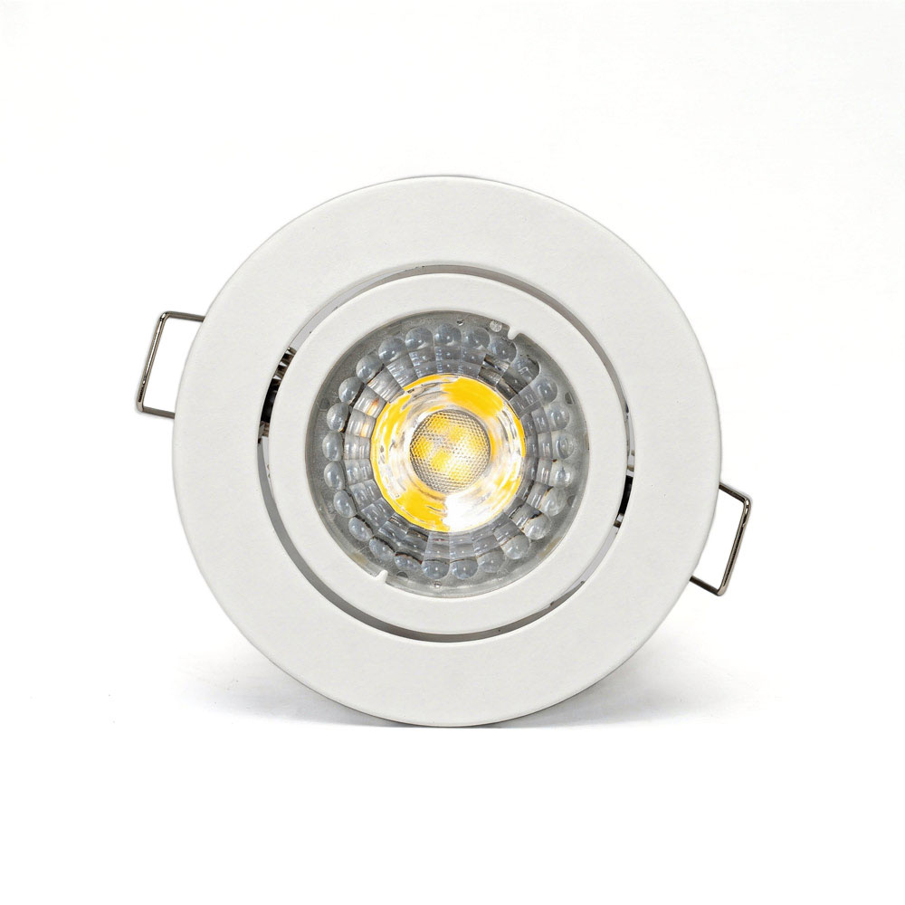 PURPL LED GU10 spot inbouw armatuur - Zink - Ø83mm - Wit - Kantelbaar IP20 Rond, foto 2 van 6