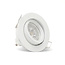 PURPL LED GU10 spot inbouw armatuur - Zink - Ø83mm - Wit - Kantelbaar IP20 Rond