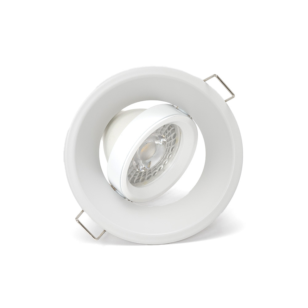PURPL LED GU10 spot inbouw armatuur - Verdiept - Ø93mm - Wit - Kantelbaar IP20 Rond, foto 3 van 6