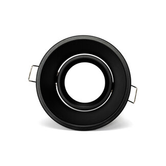 PURPL LED GU10 spot inbouw armatuur - Verdiept - Ø93mm - Zwart - Kantelbaar IP20 Rond