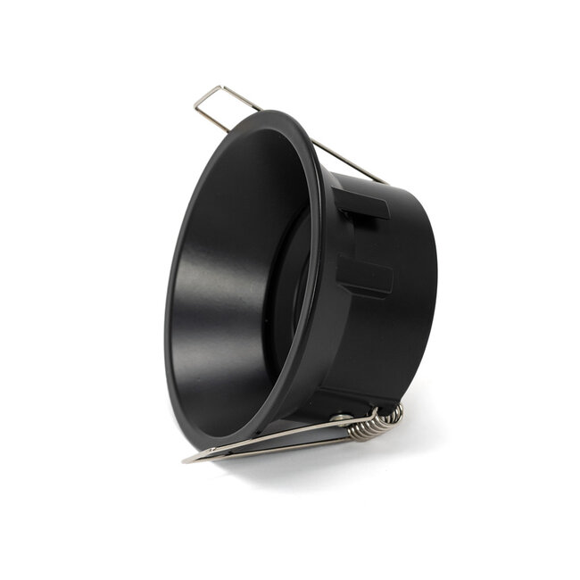 PURPL LED GU10 spot inbouw armatuur - Verdiept - Ø93mm - Zwart - Kantelbaar IP20 Rond