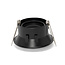 PURPL LED GU10 spot inbouw armatuur - Verdiept - Ø93mm - Zwart - Kantelbaar IP20 Rond