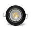 PURPL LED GU10 spot inbouw armatuur - Alu - Ø84mm - Zwart - Kantelbaar IP20 Rond