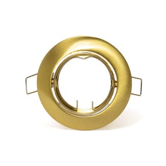 PURPL LED GU10 spot inbouw armatuur - Alu - Ø84mm - Goud - Kantelbaar IP20 Rond
