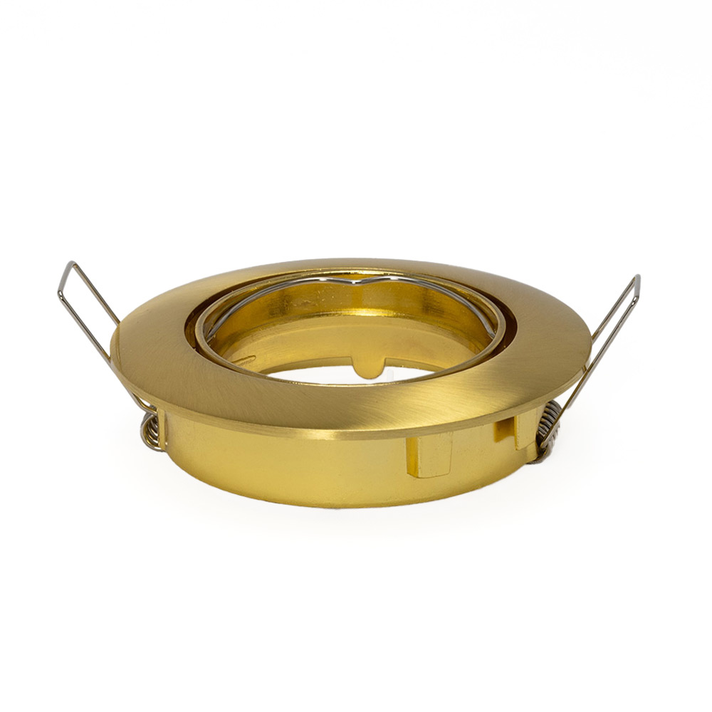 PURPL LED GU10 spot inbouw armatuur - Alu - Ø84mm - Goud - Kantelbaar IP20 Rond, foto 3 van 6