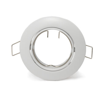 PURPL LED GU10 spot inbouw armatuur - Alu - Ø84mm - Wit - Kantelbaar IP20 Rond