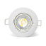 PURPL LED GU10 spot inbouw armatuur - Alu - Ø84mm - Wit - Kantelbaar IP20 Rond