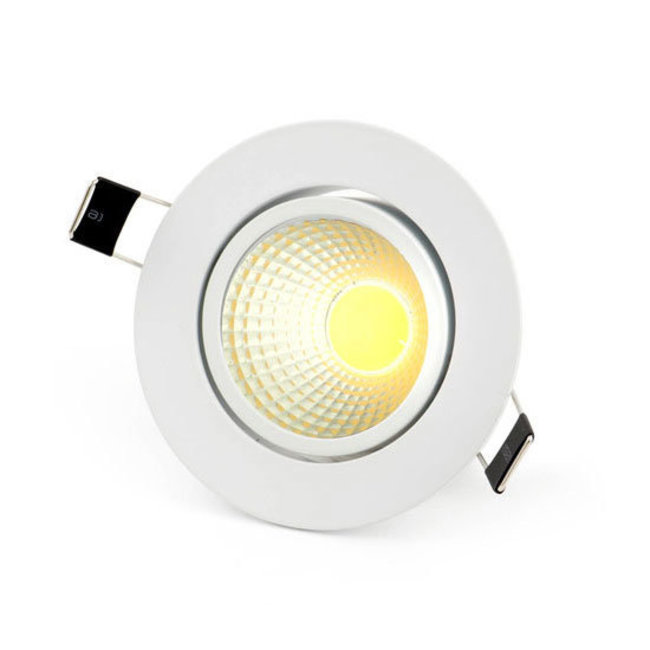 LED Einbauspot Weiß 5W Ø85mm 4000K Neutralweiß Schwenkbar