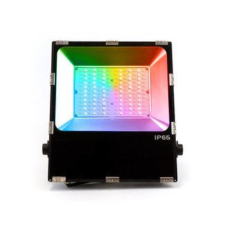 LED Flutlicht 100W RGB+CCT IP65 Schwarzes Gehäue | FUTT07