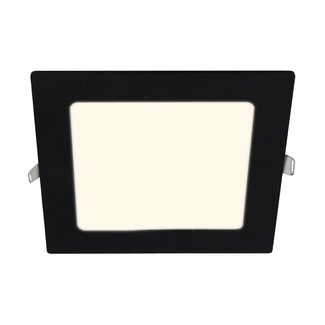 LED Einbaustrahler - 170mm - 4000K Neutralweiß - 12W - Quadrat - Schwarz