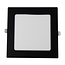 LED Einbaustrahler - 170mm - 4000K Neutralweiß - 12W - Quadrat - Schwarz