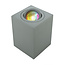 LED Deckenleuchte GU10 Armatur Aufbau Quadratisch Grau