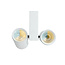PURPL Doppelter LED Strahler für 3-Phasige Schienenbeleuchtung 4-adrig Dual Weiß 2x20W Weiß