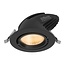 LED-Downlight 20W Schwarz 3000K Warmweiß Ø125mm Neigbar