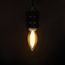 PURPL E14 LED Filament Lampe 2200K 2,5W Dimmbar C35 Kerze Bernstein