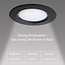 MiBoxer/Mi-Light LED Einbaustrahler - ø120mm - RGB+CCT - 6W - Rund - Schwarz - FUT068