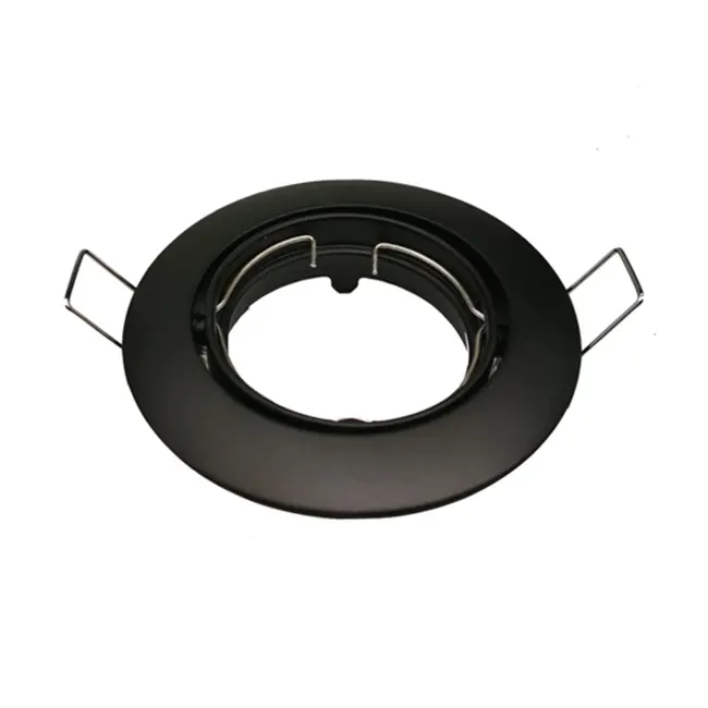 PURPL Einbaurahmen inkl. GU10-Fassung | Ø75mm x 25mm | IP20 | schwenkbar | Aluminium schwarz