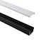 PURPL LED Streifen Profil | 1,5m x 23x10mm | Aufputzmontage | Schwarz