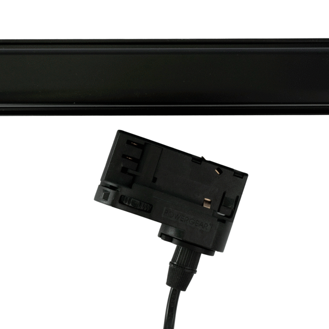 PURPL Powergear LED-Schienenleuchten E27 Sockel mit Kabel Schwarz