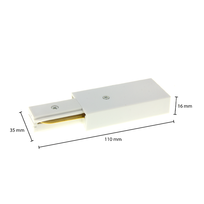 PURPL Schienenstrom-Verbinder | 1-Phase | Weiß