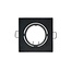 Einbaurahmen inkl. GU10-Fassung | quadratisch 82x82mm | IP20 | schwenkbar | Aluminium schwarz