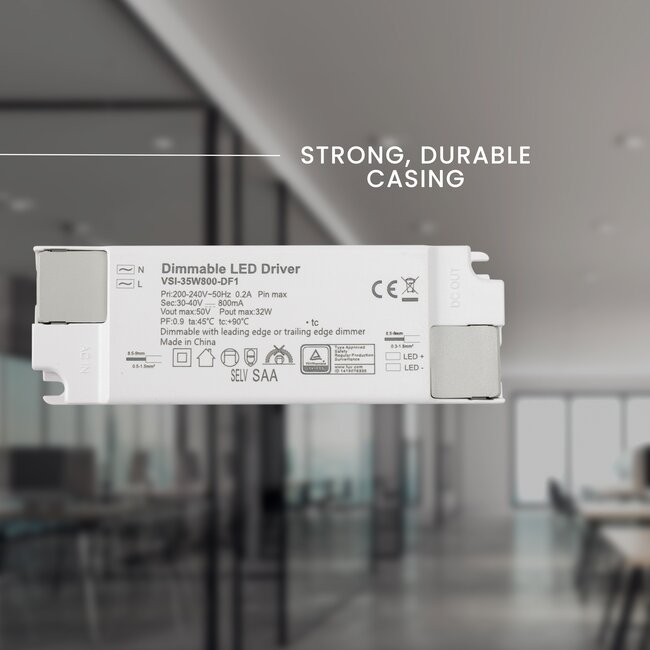 LED-Treiber | 33W | Triac | Dimmbar | 30-40V | 850mA | Flimmerfrei
