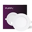 PURPL LED Einbaustrahler - 6W - ø120mm - Warmweiß 3000K - IP40 - Rund - Weiß