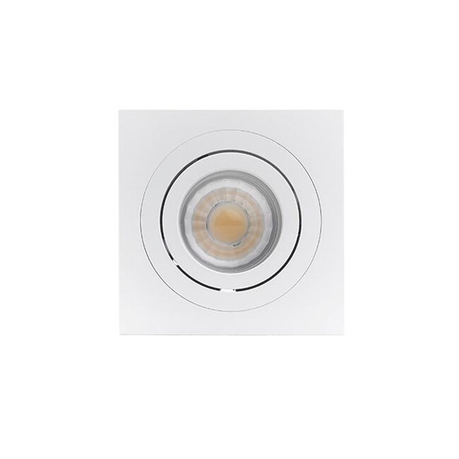 Aufbau-Deckenleuchte GU10 | 90 × 90 × 115 mm | Weiß | Eckig | IP20