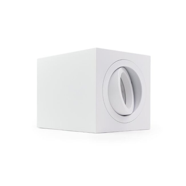 Aufbau-Deckenleuchte GU10 | 90 × 90 × 115 mm | Weiß | Eckig | IP20