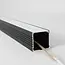 LED-Profil XL | 1,5 m x 35x35 mm | Aufputzmontage | Schwarz