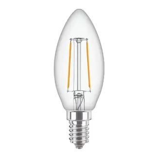 Philips LED Glühbirne E14 | 2W (≙10W) | warmweiß 2700K |  Kerzenform B35