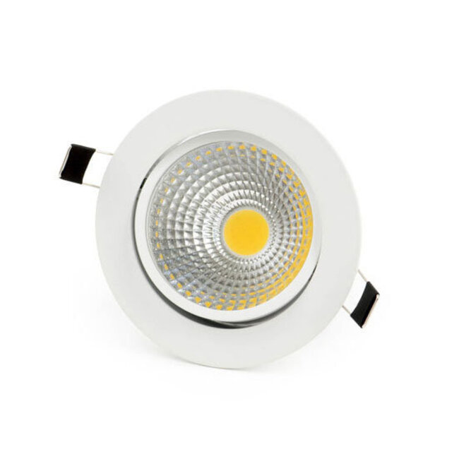 PURPL PURPL COB LED Einbauspot | 7W | Ø108mm | Neutralweiß 4000K | Schwenkbar | Weiß