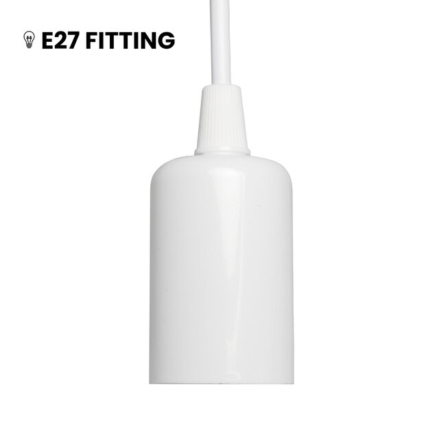 PURPL Weiße Hängeleuchte 1m | E27 exkl. Leuchtmittel