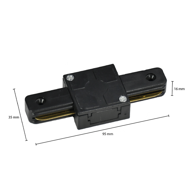 PURPL Verbinder I-Form | 1-Phase  | Schwarz