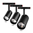 MiBoxer/Mi-Light LED Spot für 48V Magnetschiene | CCT | 12W | 1100 lm | Zigbee 3.0 & 2.4GHz  | Schwarz