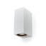 LED Wandleuchte eckig | weiß | 2-flammig | Aluminium | Innen & Außen IP44 | Up & Down