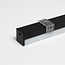 PURPL LED Streifen Profil | 1,5m x 20x20mm | Aufputzmontage | Schwarz