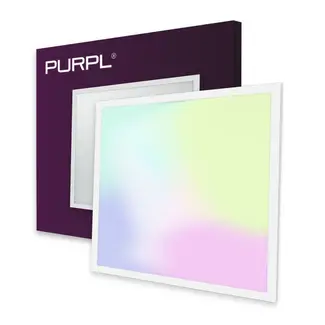 PURPL LED Panel | 60x60 | RGB+CCT | 30W | dimmbar | 130 lm/W / 3900lm | UGR<22