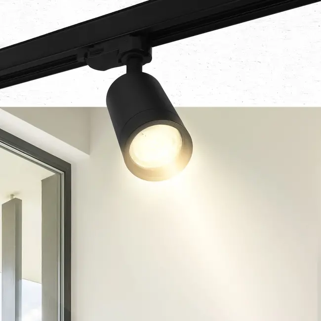 PURPL LED-Spot | 3-Phasen | GU10 | Ø54x100mm | Denver| Schwarz