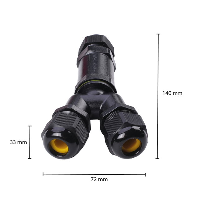 PURPL Y-Split Kabelverbinder | 3-polig | wasserdicht IP68 | für Ø0.5 - 1mm