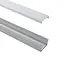 PURPL LED Streifen Profil | 1,5m x 23x10mm | Aufputzmontage | Aluminium