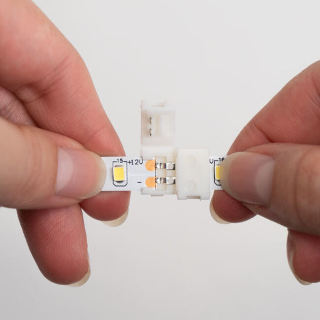 PURPL LED-Streifen-Click-Verbinder lötfrei für weiße LED-Streifen [5 Stück]