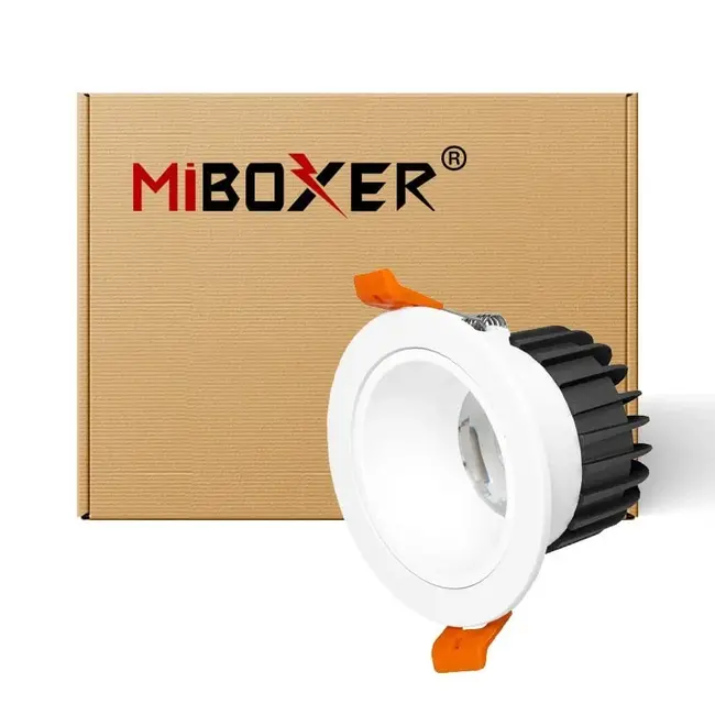 MiBoxer/Mi-Light LED Einbaustrahler | 6W | ø94mm | RGB+CCT | Rund | IP44 | FUT070