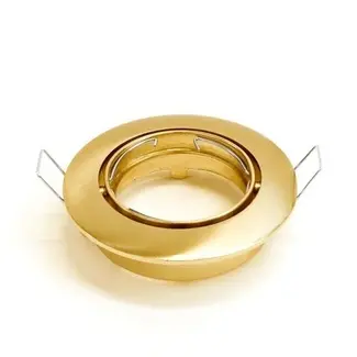 PURPL Einbaurahmen inkl. GU10 Fassung | Außen Ø84mm | Lochmaß Ø75mm | IP20 | Aluminium Gold