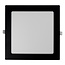 LED Einbaustrahler - 18W - 225x225mm - Neutralweiß 4000K - IP44 - Quadratisch - Schwarz