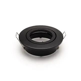 PURPL Einbaurahmen inkl. GU10 Fassung | Außen Ø83mm | Lochmaß Ø 68 mm | IP20 | schwenkbar | Zink schwarz