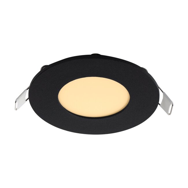LED Einbaustrahler | 3W | Ø85mm | Warmweiß 3000K | IP40 | Rund | Schwarz
