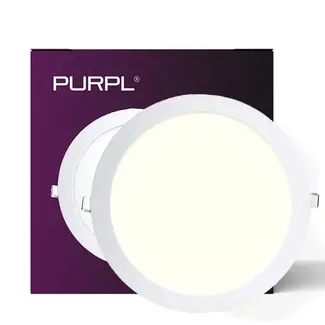 PURPL LED Einbaustrahler | 24W | Ø240mm | Neutralweiß 4000K | IP40 | Rund | Weiß